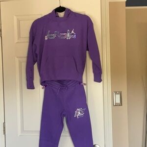 Jordan Purple Tracksuit with Logo